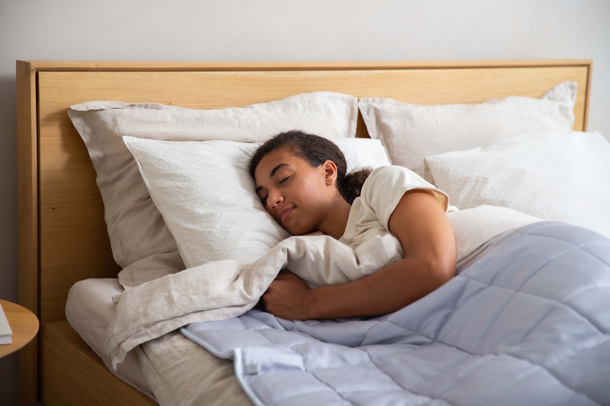 Sleep-themed photo for home sleep test vs in lab study
