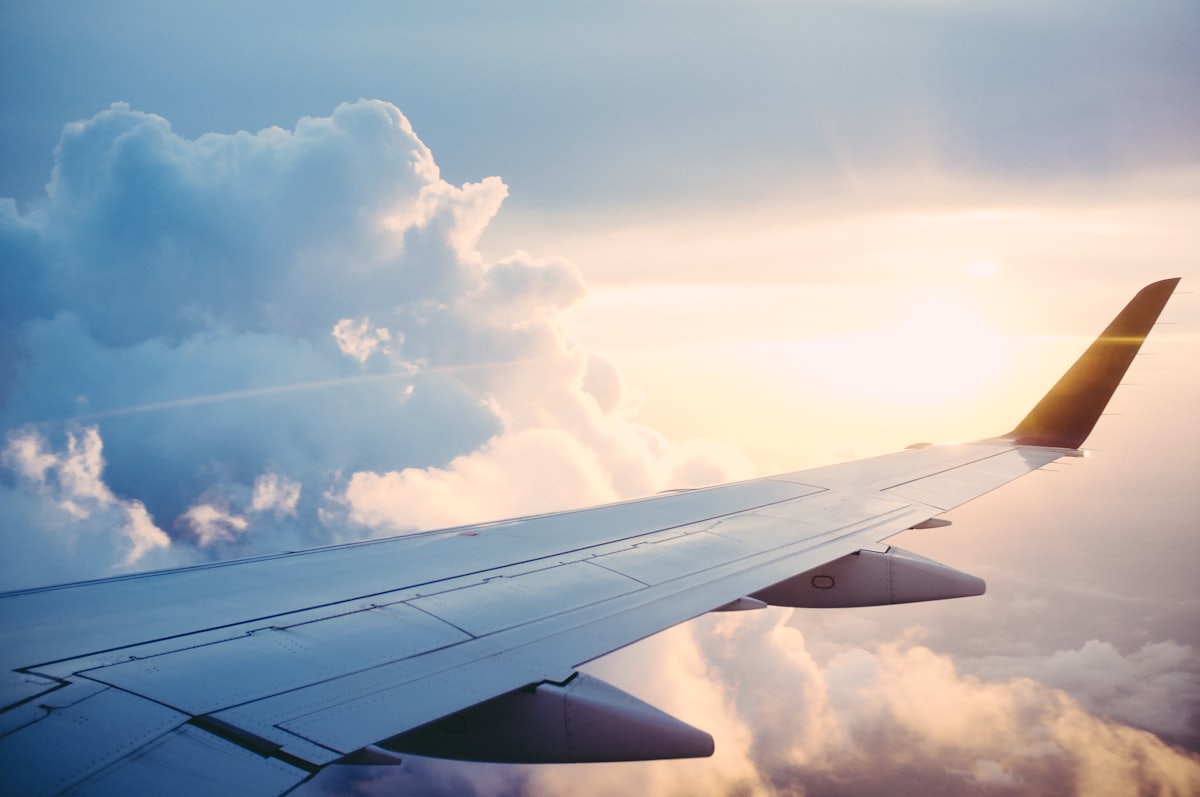 Sleep-themed photo: airplane sky — a Sleep, Finally guide to pain relievers with caffeine the hidden evening trap
