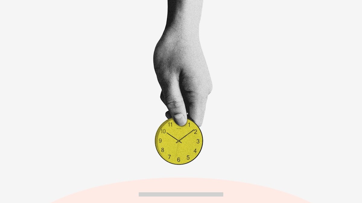 Person holding yellow round analog clock. — a Sleep Finally guide to What Is Stimulus Control? The 4 Rules Explained.