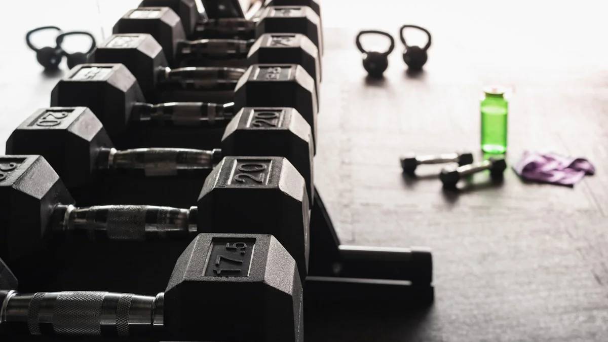 black and gray dumbbells on floor — a Sleep, Finally guide to Why Do I Sleep Better on Gym Days?